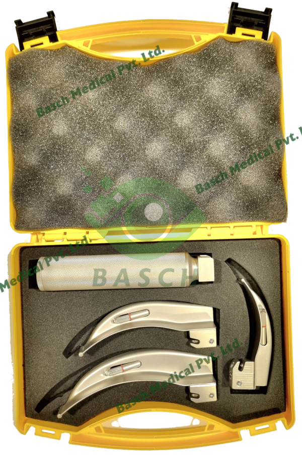 Conventional REUSABLE Blades STANDARD MAC with 3 Blades & Handle in Plastic Case